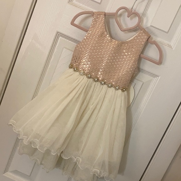 Other - Girl Pink and Cream Dress